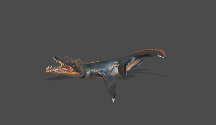 蛇颈龙动物动物,怪兽gltf,glb模型下载，3d模型下载