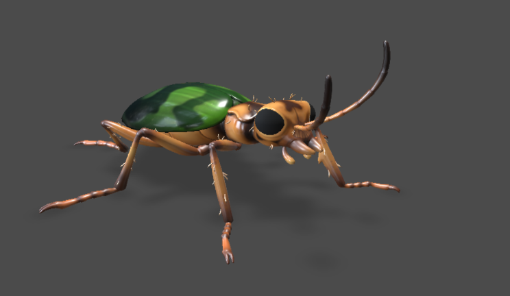 甲壳虫动物动物,动画gltf,glb模型下载，3d模型下载