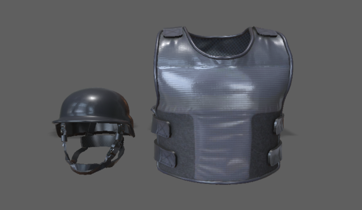 盔甲和头盔武器gltf,glb模型下载，3d模型下载